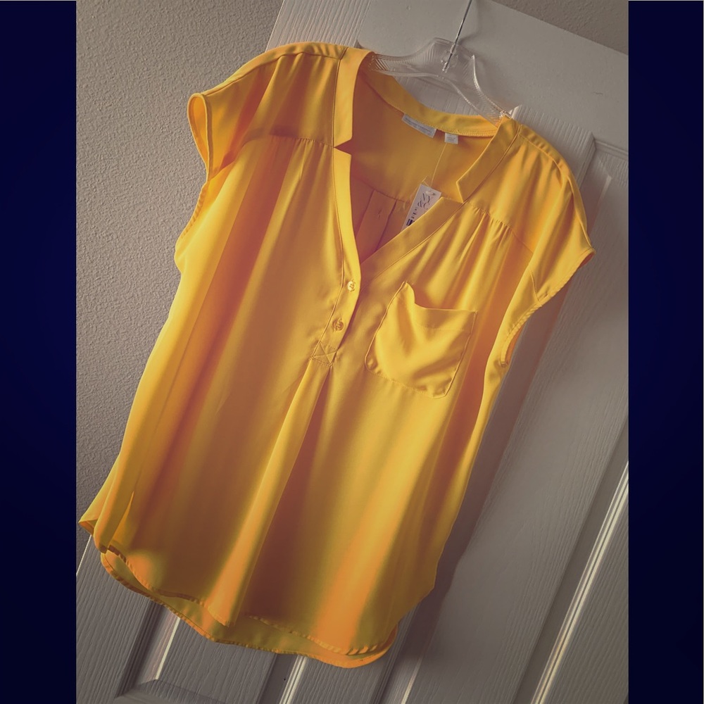 NY&C Canary Yellow Blouse
